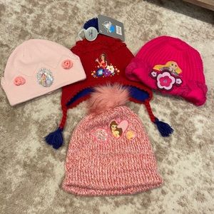 Girls Disney Princess Beanies sz M 7-10